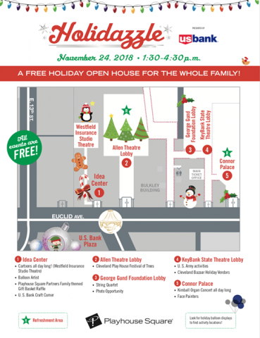 PlayhouseSquare Holidazzle 2018 Activity Map