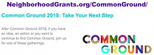Common Ground 2018: Take Your Next Step